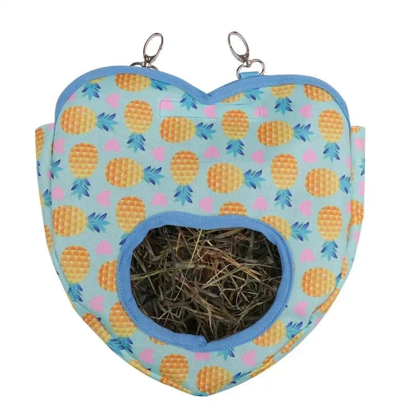 Hanging Grass Feeding Bag for Small Pets Feeding Bag for Pets Portable Food Storage Rabbit Hanging Pouch Feeder