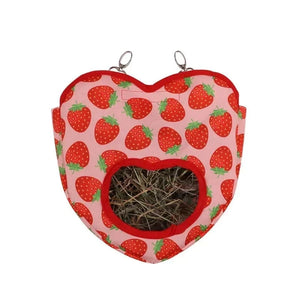 Hanging Grass Feeding Bag for Small Pets Feeding Bag for Pets Portable Food Storage Rabbit Hanging Pouch Feeder