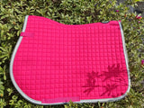 HOT PINK / United States All-Purpose Saddle Pad, Horse Saddle Pad for Horses, Riding Idea for English Horse Riding, Designed All-Purpose Saddle Pad, Horse Saddle Pad for Horses, Riding Idea for English Horse Riding, Designed