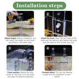 L / United States Hanging Turtle Basking Platform, Aquatic Reptile Ramp Dock with Adjustable Telescopic Clasp Hanging Turtle Basking Platform, Aquatic Reptile Ramp Dock with Adjustable Telescopic Clasp