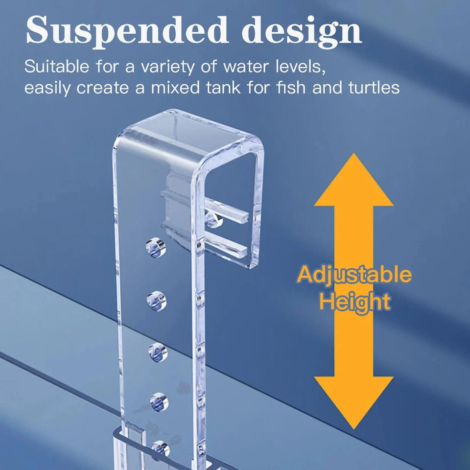 L / United States Hanging Turtle Basking Platform, Aquatic Reptile Ramp Dock with Adjustable Telescopic Clasp Hanging Turtle Basking Platform, Aquatic Reptile Ramp Dock with Adjustable Telescopic Clasp