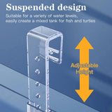 L / United States Hanging Turtle Basking Platform, Aquatic Reptile Ramp Dock with Adjustable Telescopic Clasp Hanging Turtle Basking Platform, Aquatic Reptile Ramp Dock with Adjustable Telescopic Clasp
