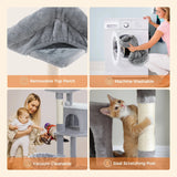 Large Cat Tree for Indoor Large Cats Tall Cat Tower for Fat Cats with Super Big Hammock, Cat Climbing Trees with Scratching Post Large Cat Tree for Indoor Large Cats Tall Cat Tower for Fat Cats with Super Big Hammock, Cat Climbing Trees with Scratching Post