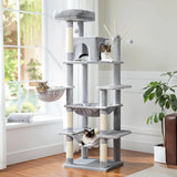 Large Cat Tree for Indoor Large Cats Tall Cat Tower for Fat Cats with Super Big Hammock, Cat Climbing Trees with Scratching Post Large Cat Tree for Indoor Large Cats Tall Cat Tower for Fat Cats with Super Big Hammock, Cat Climbing Trees with Scratching Post