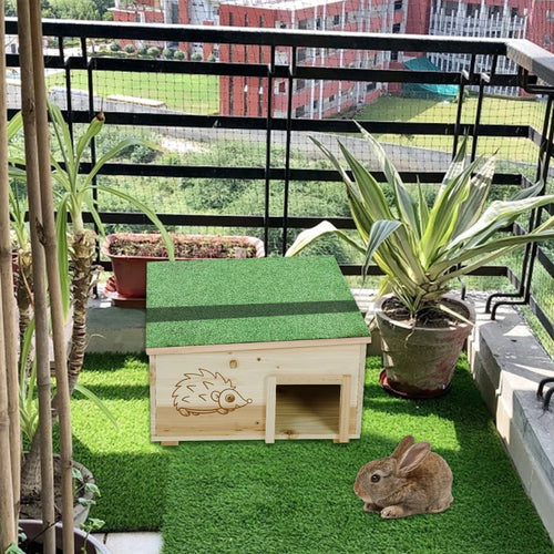 light yellow / United States Hedgehog House Wooden Garden Nature Hibernation Box Hedgehog House Wooden Garden Nature Hibernation Box