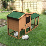 Natural / United States Large Chicken Coop, Wooden Hen House, Rabbit Ramp Large Chicken Coop, Wooden Hen House, Rabbit Ramp