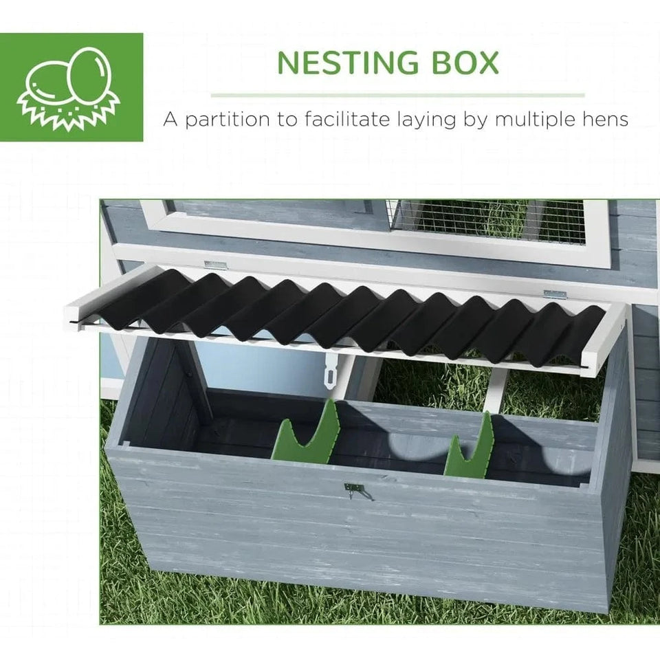 None / United States Wooden Chicken Coop with Nesting Box, Outdoor Poultry Cage with Run, Metal Kennel Hutch Chickens Wooden Chicken Coop with Nesting Box, Outdoor Poultry Cage with Run, Metal Kennel Hutch Chickens