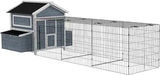 None / United States Wooden Chicken Coop with Nesting Box, Outdoor Poultry Cage with Run, Metal Kennel Hutch Chickens Wooden Chicken Coop with Nesting Box, Outdoor Poultry Cage with Run, Metal Kennel Hutch Chickens