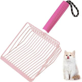 pink / United States Cat Litter Scoop,Metal, Bar Grid Shape with Suspendable Cord (Pink) Cat Litter Scoop,Metal, Bar Grid Shape with Suspendable Cord (Pink)