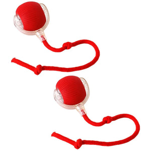 Red 2Pcs / United States 2PC/1PC Cat Interactive Ball Toys Automatic Rolling Ball Rechargeable 2PC/1PC Cat Interactive Ball Toys Automatic Rolling Ball Rechargeable