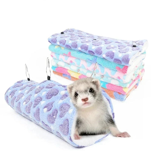 Tunnel Hammock Glider Bed for Small Animals Glider Bed – Soft & Secure Nest for Sugar Gliders and Small Pets