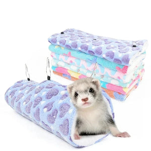Tunnel Hammock Glider Bed for Small Animals Glider Bed – Soft & Secure Nest for Sugar Gliders and Small Pets