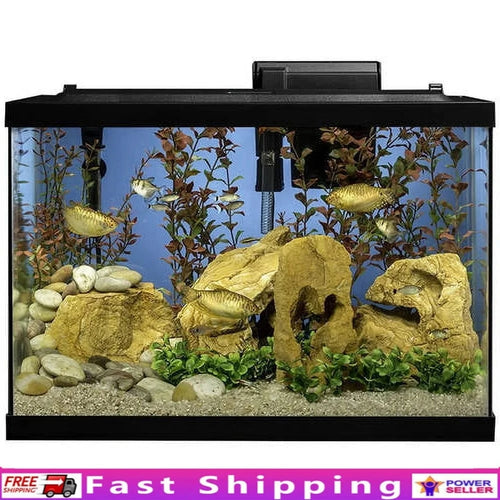 United States 20 Gallon Complete Tropical Fish Tank Kit with LED Lighting, Filter, Heater, Decor, Easy Setup Freshwater Aquarium 20 Gallon Complete Tropical Fish Tank Kit with LED Lighting, Filter, Heater, Decor, Easy Setup Freshwater Aquarium