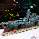 United States Aquarium Creative Warship Wreckage Shipwreck Decorations, Cave Decor Accessories Aquarium Creative Warship Wreckage Shipwreck Decorations, Cave Decor Accessories
