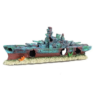 United States Aquarium Creative Warship Wreckage Shipwreck Decorations, Cave Decor Accessories Aquarium Creative Warship Wreckage Shipwreck Decorations, Cave Decor Accessories
