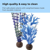 United States Aquarium Plant Decoration Set, Life-Like Kelp Forest Inspired Faux Plants Freshwater Saltwater Decor Aquarium Plant Decoration Set, Life-Like Kelp Forest Inspired Faux Plants Freshwater Saltwater Decor