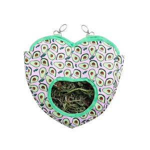 United States / avocado Hanging Grass Feeding Bag for Small Pets Feeding Bag for Pets Portable Food Storage Rabbit Hanging Pouch Feeder