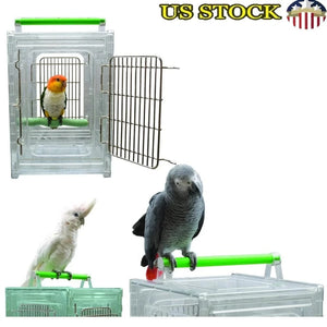 United States Clear View Durable Bird Carrier Travel Cage Stress-free Cage, See Through Polycarbonate Clear View Durable Bird Carrier Travel Cage Stress-free Cage, See Through Polycarbonate