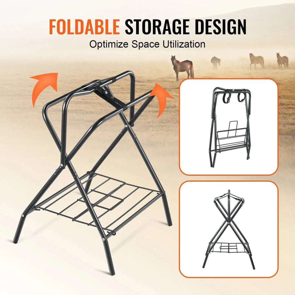 United States Folding Saddle Rack Portable Freestanding Horse Saddle Stand 132 LBS Folding Saddle Rack Portable Freestanding Horse Saddle Stand 132 LBS
