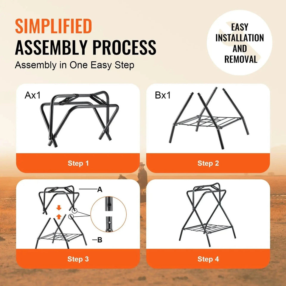United States Folding Saddle Rack Portable Freestanding Horse Saddle Stand 132 LBS Folding Saddle Rack Portable Freestanding Horse Saddle Stand 132 LBS
