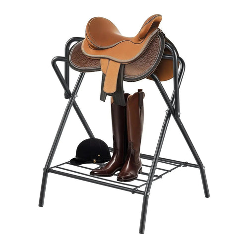 United States Folding Saddle Rack Portable Freestanding Horse Saddle Stand 132 LBS Folding Saddle Rack Portable Freestanding Horse Saddle Stand 132 LBS