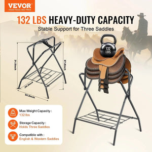 United States Folding Saddle Rack Portable Freestanding Horse Saddle Stand 132 LBS Folding Saddle Rack Portable Freestanding Horse Saddle Stand 132 LBS