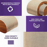 United States / M / Yellow 2 in 1 Cat Scratcher Cardboard Lounge Bed, Cat Scratching Post, Durable Board Pads Prevents Furniture Damage 2 in 1 Cat Scratcher Cardboard Lounge Bed, Cat Scratching Post, Durable Board Pads Prevents Furniture Damage