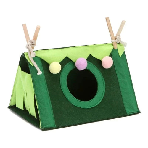 United States / S(L28XW20XH16CM) / PINK Small Pet Nest Felt Tent, Animal Bed Accessories Pet Nest – Cozy, Soft, and Comfortable Beds for Cats and Dogs