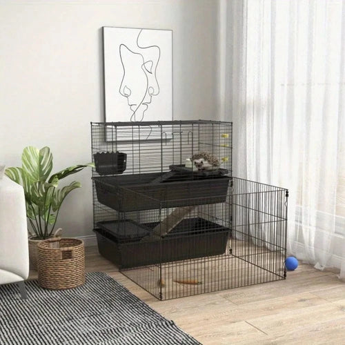 United States Small Animal Cage with Playpen for Guinea Pig/Hedgehog/Bunny Small Animal Cage with Playpen for Guinea Pig/Hedgehog/Bunny