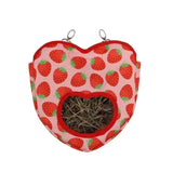 United States / strawberry Hanging Grass Feeding Bag for Small Pets Feeding Bag for Pets Portable Food Storage Rabbit Hanging Pouch Feeder