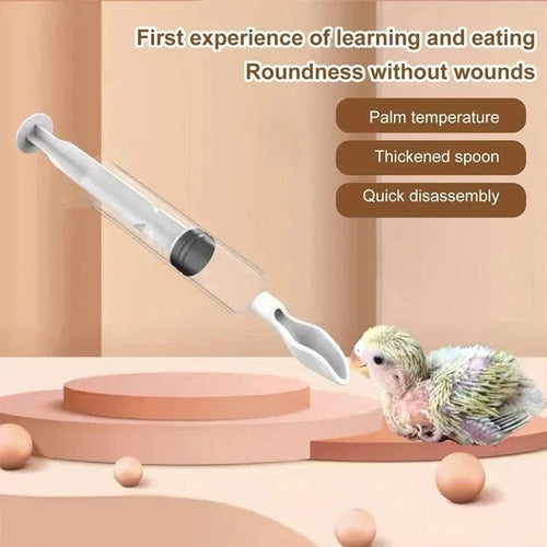 United States / White 1 Set Baby Bird Feeder with Scale, Removable Mini Spoon, Plastic Gavage Tube, Parrot Liquid Food Feeding Needle 1 Set Baby Bird Feeder with Scale, Removable Mini Spoon, Plastic Gavage Tube, Parrot Liquid Food Feeding Needle