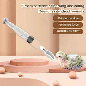 United States / White 1 Set Baby Bird Feeder with Scale, Removable Mini Spoon, Plastic Gavage Tube, Parrot Liquid Food Feeding Needle 1 Set Baby Bird Feeder with Scale, Removable Mini Spoon, Plastic Gavage Tube, Parrot Liquid Food Feeding Needle